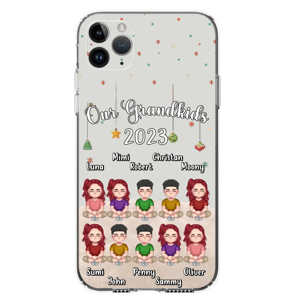 Custom Personalized Grandkids Phone Case - Gift Idea For Grandma - Upto 10 Grandkids - Our Grandkids 2026