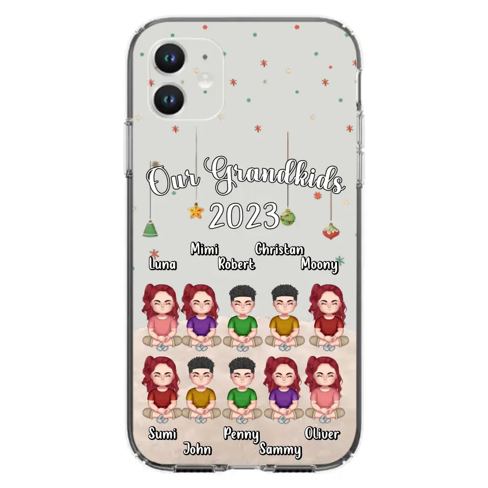 Custom Personalized Grandkids Phone Case - Gift Idea For Grandma - Upto 10 Grandkids - Our Grandkids 2026