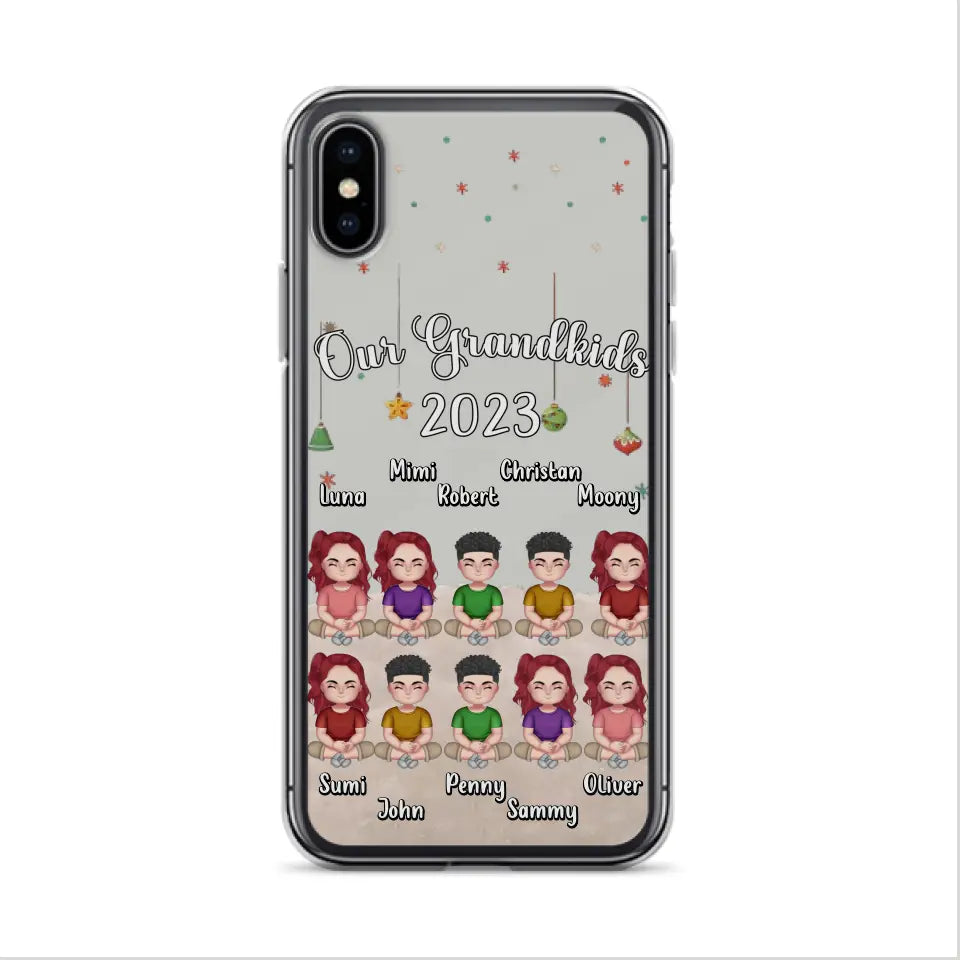 Custom Personalized Grandkids Phone Case - Gift Idea For Grandma - Upto 10 Grandkids - Our Grandkids 2026