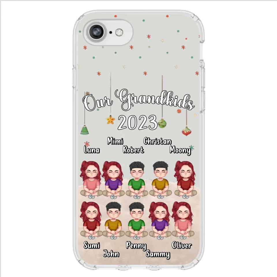 Custom Personalized Grandkids Phone Case - Gift Idea For Grandma - Upto 10 Grandkids - Our Grandkids 2026