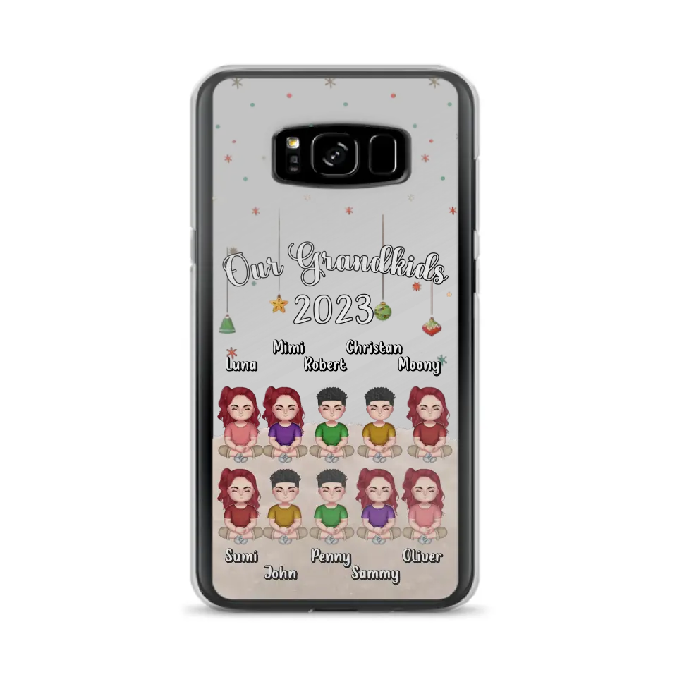 Custom Personalized Grandkids Phone Case - Gift Idea For Grandma - Upto 10 Grandkids - Our Grandkids 2026
