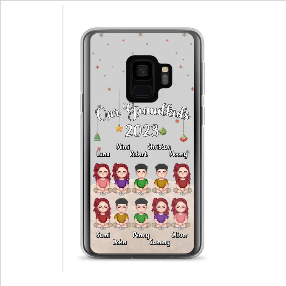 Custom Personalized Grandkids Phone Case - Gift Idea For Grandma - Upto 10 Grandkids - Our Grandkids 2026