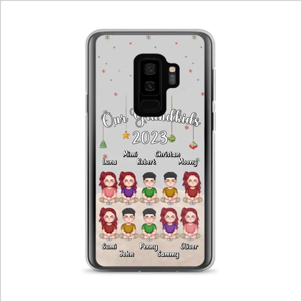 Custom Personalized Grandkids Phone Case - Gift Idea For Grandma - Upto 10 Grandkids - Our Grandkids 2026