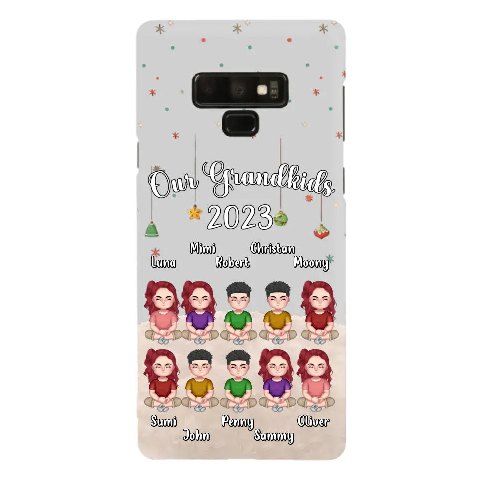 Custom Personalized Grandkids Phone Case - Gift Idea For Grandma - Upto 10 Grandkids - Our Grandkids 2026