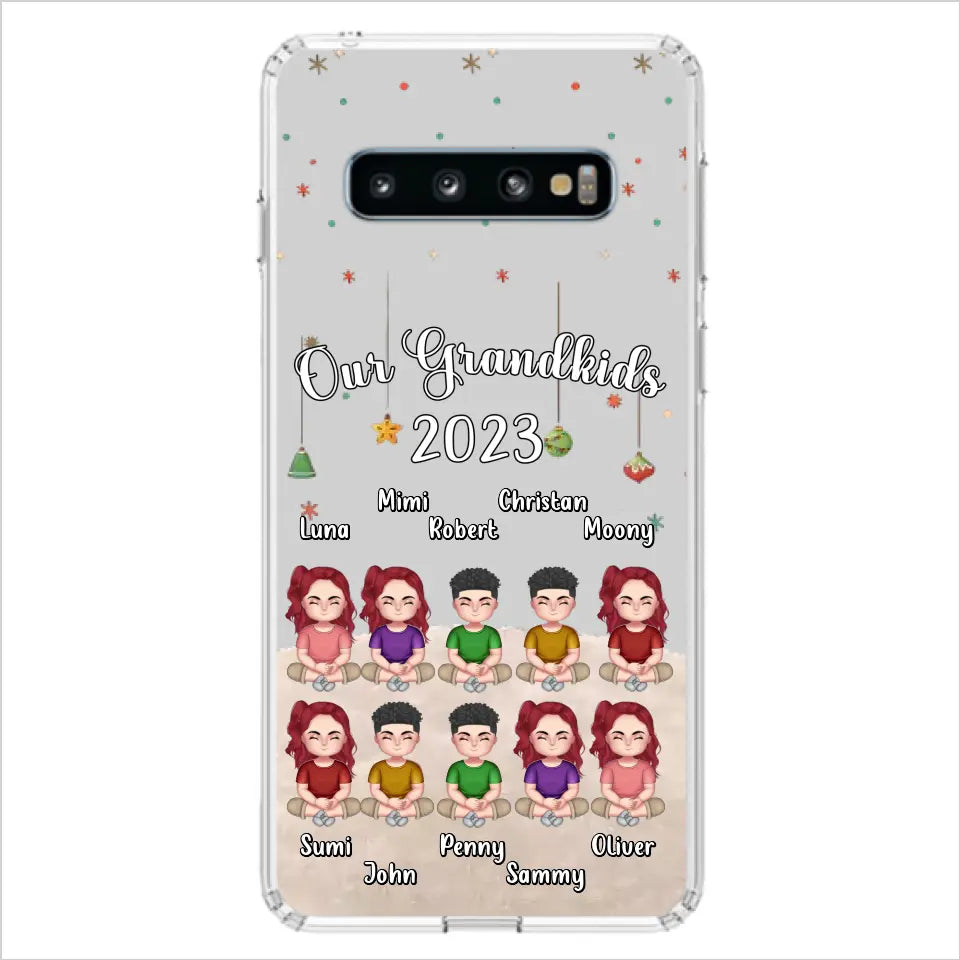 Custom Personalized Grandkids Phone Case - Gift Idea For Grandma - Upto 10 Grandkids - Our Grandkids 2026