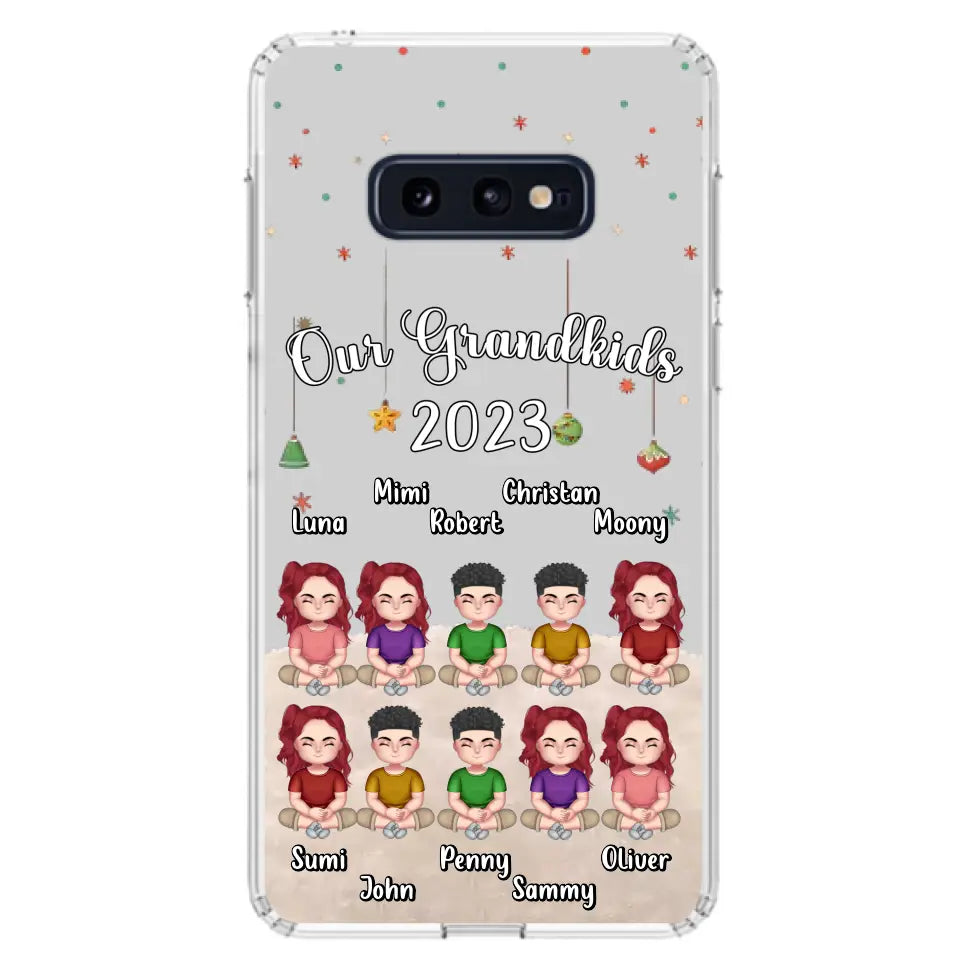 Custom Personalized Grandkids Phone Case - Gift Idea For Grandma - Upto 10 Grandkids - Our Grandkids 2026