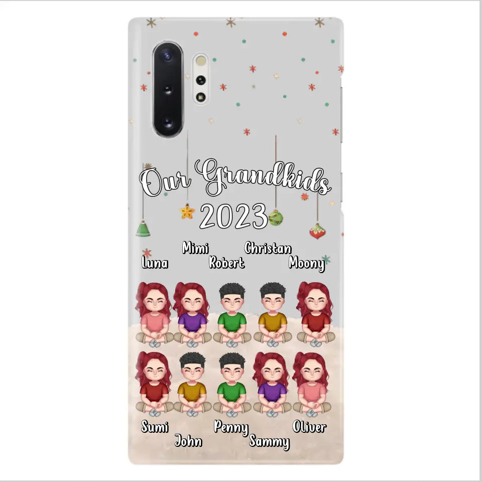 Custom Personalized Grandkids Phone Case - Gift Idea For Grandma - Upto 10 Grandkids - Our Grandkids 2026