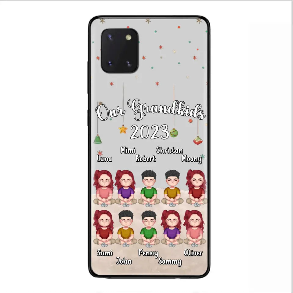 Custom Personalized Grandkids Phone Case - Gift Idea For Grandma - Upto 10 Grandkids - Our Grandkids 2026