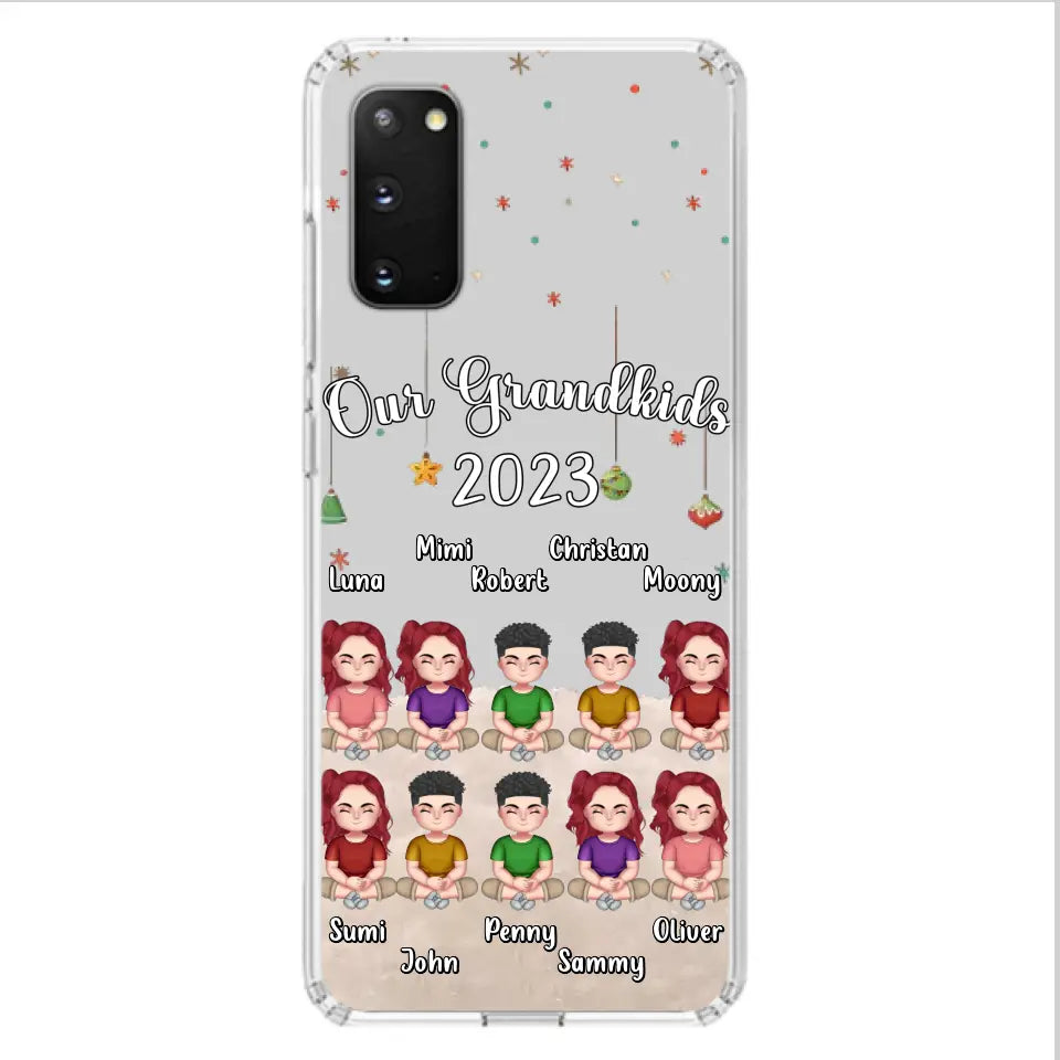 Custom Personalized Grandkids Phone Case - Gift Idea For Grandma - Upto 10 Grandkids - Our Grandkids 2026