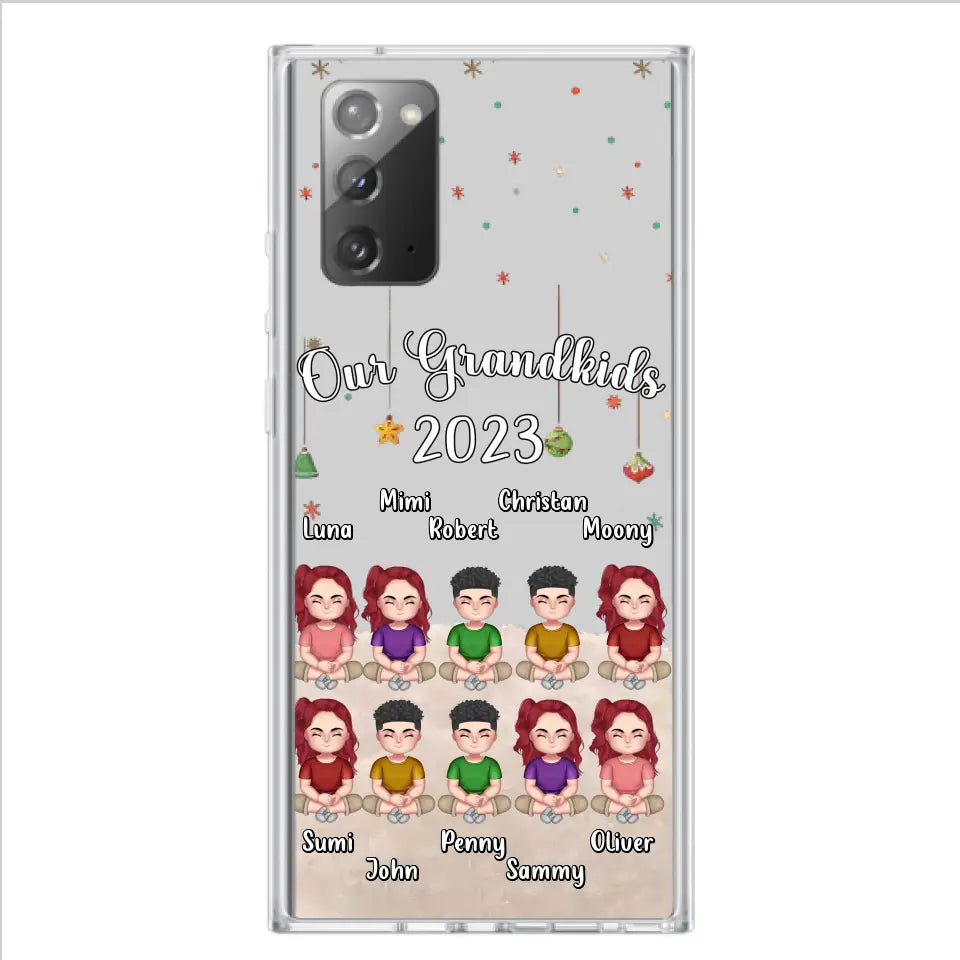 Custom Personalized Grandkids Phone Case - Gift Idea For Grandma - Upto 10 Grandkids - Our Grandkids 2026
