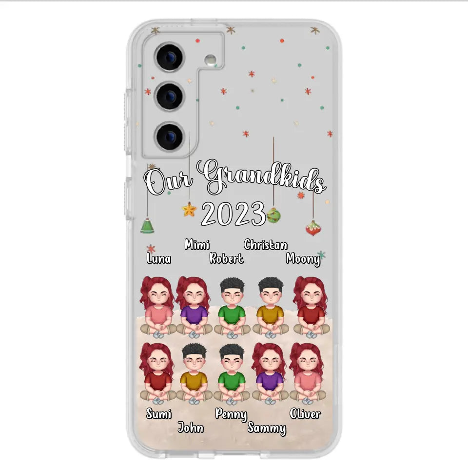 Custom Personalized Grandkids Phone Case - Gift Idea For Grandma - Upto 10 Grandkids - Our Grandkids 2026