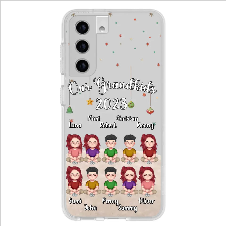 Custom Personalized Grandkids Phone Case - Gift Idea For Grandma - Upto 10 Grandkids - Our Grandkids 2026