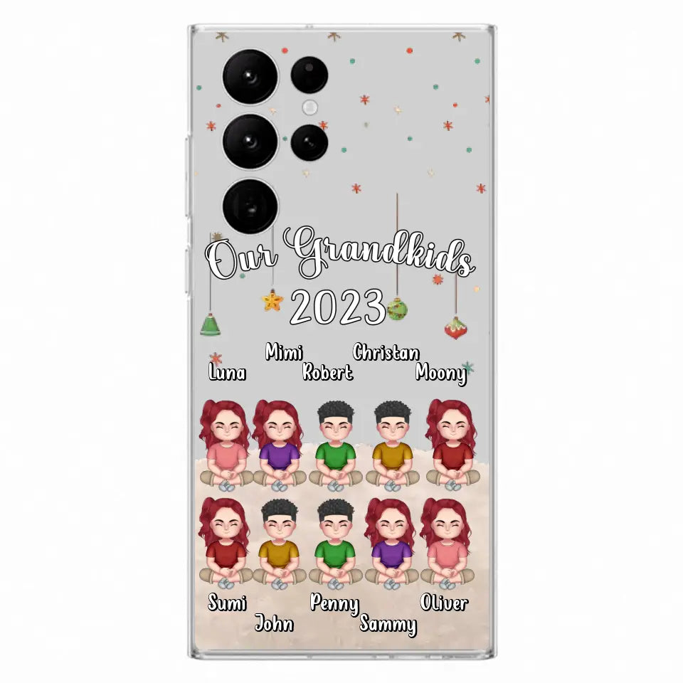 Custom Personalized Grandkids Phone Case - Gift Idea For Grandma - Upto 10 Grandkids - Our Grandkids 2026