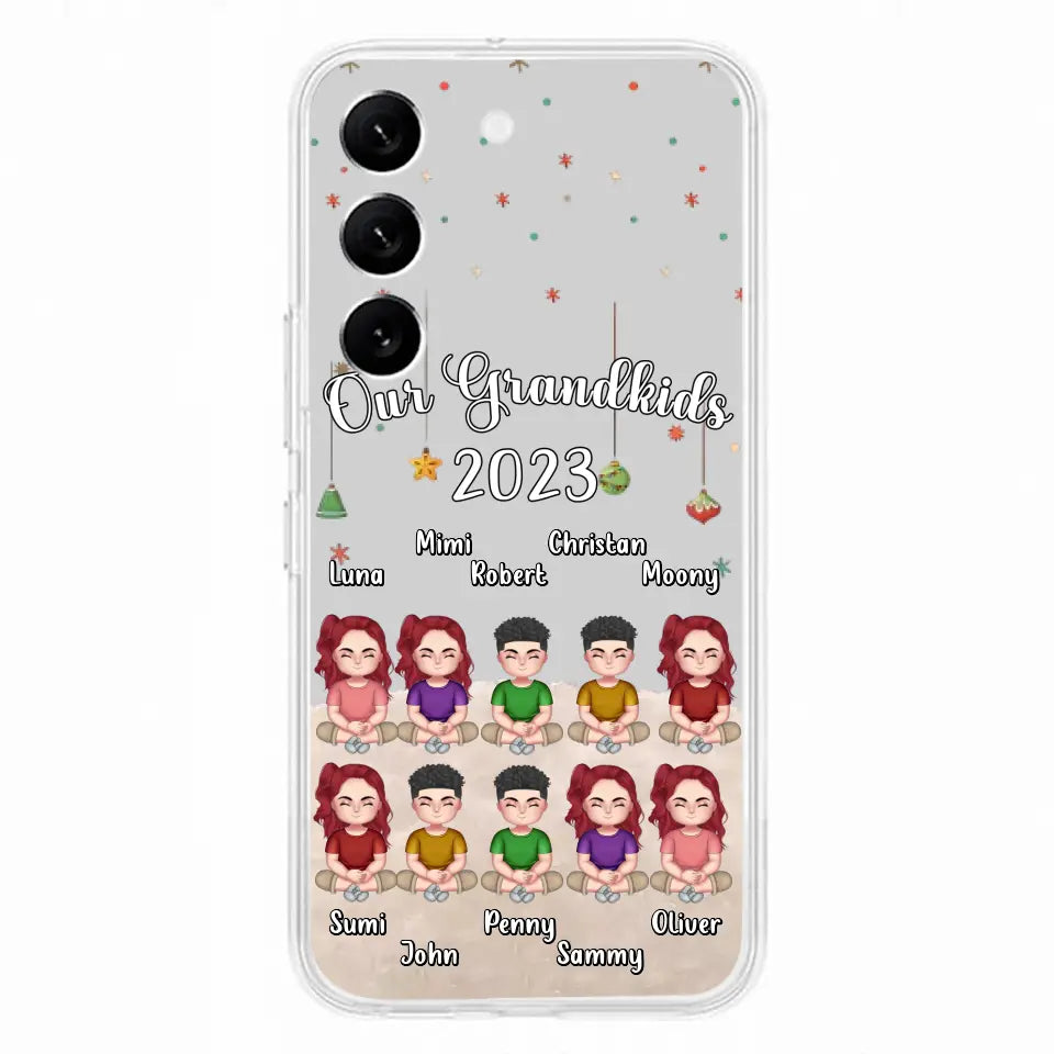 Custom Personalized Grandkids Phone Case - Gift Idea For Grandma - Upto 10 Grandkids - Our Grandkids 2026