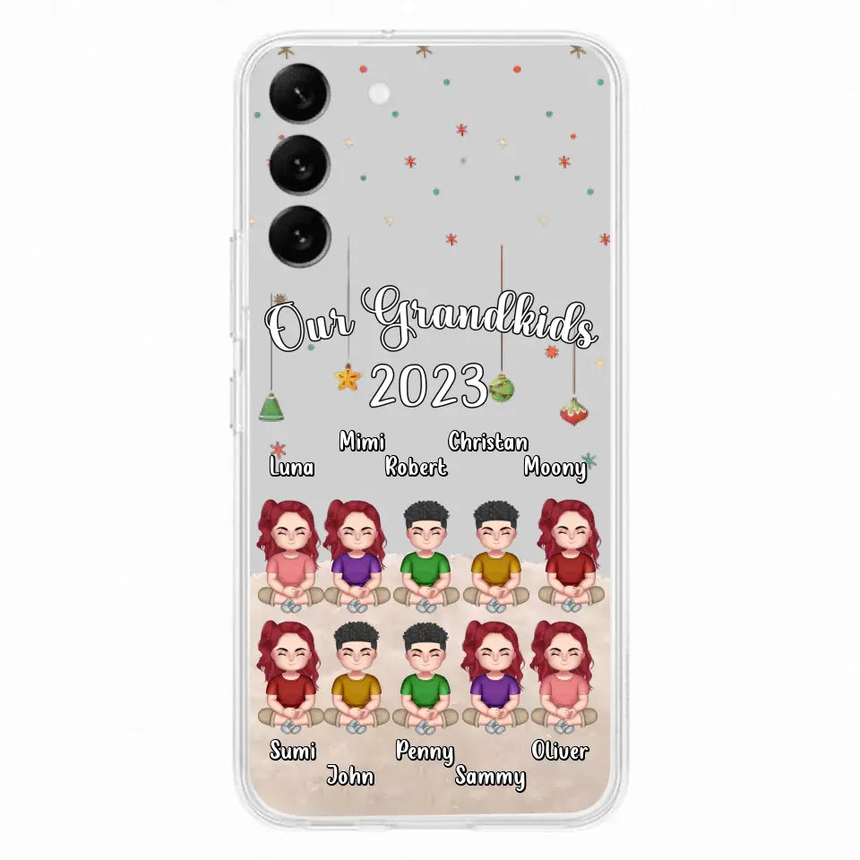 Custom Personalized Grandkids Phone Case - Gift Idea For Grandma - Upto 10 Grandkids - Our Grandkids 2026