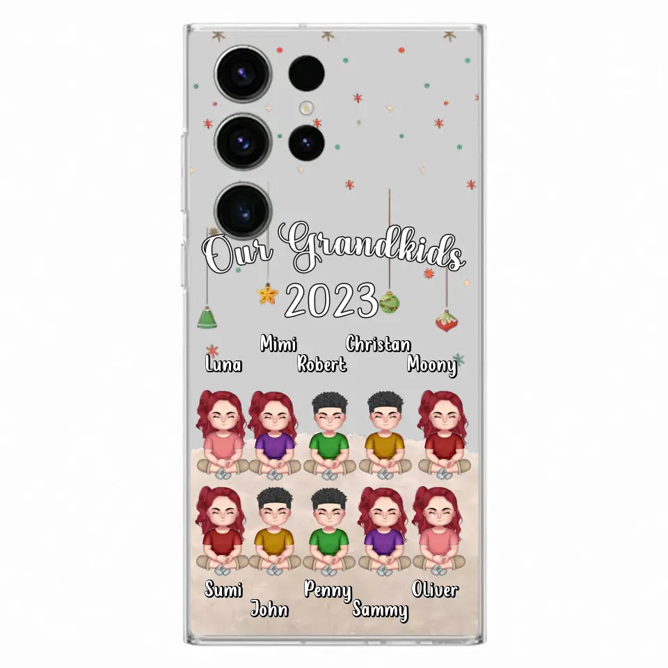 Custom Personalized Grandkids Phone Case - Gift Idea For Grandma - Upto 10 Grandkids - Our Grandkids 2026