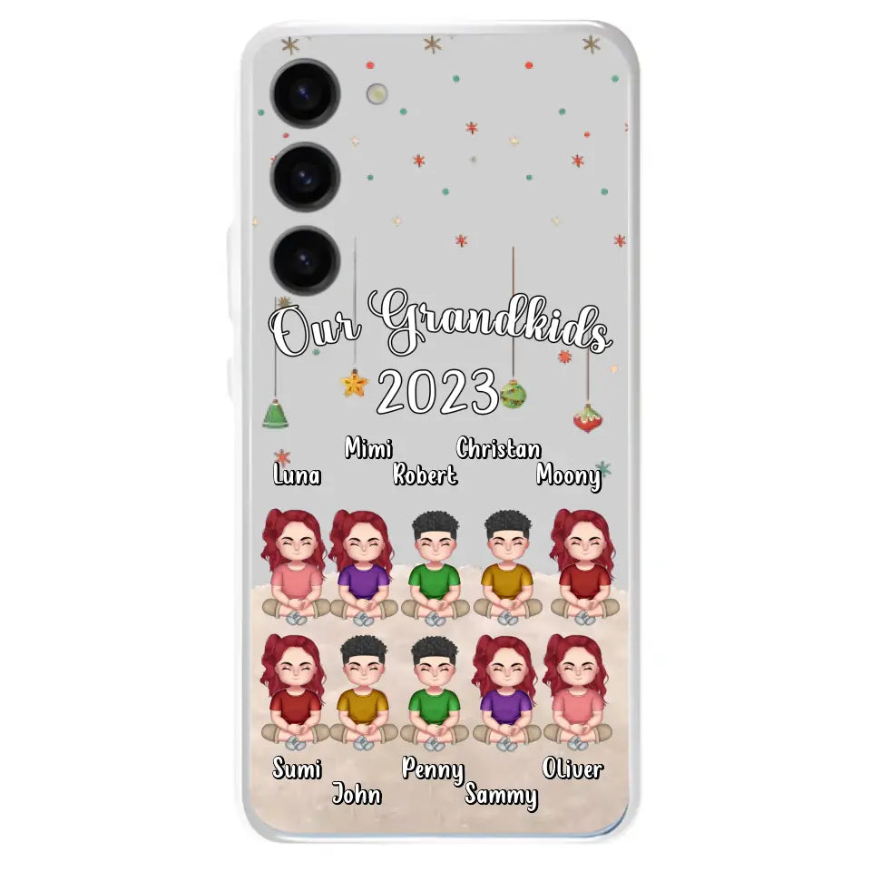 Custom Personalized Grandkids Phone Case - Gift Idea For Grandma - Upto 10 Grandkids - Our Grandkids 2026