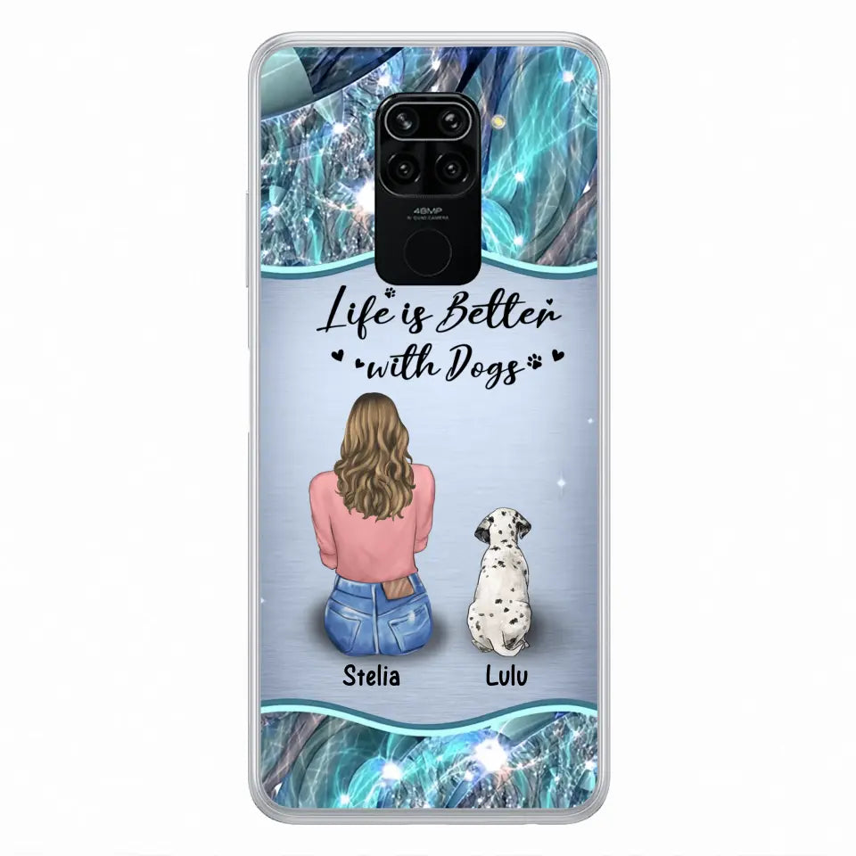 Personalized Dog Mom Phone Case - Up to 4 Dogs -Gift Idea For Dog Owners - Life Is Better With Dogs - Case For Oppo/Xiaomi/Huawei