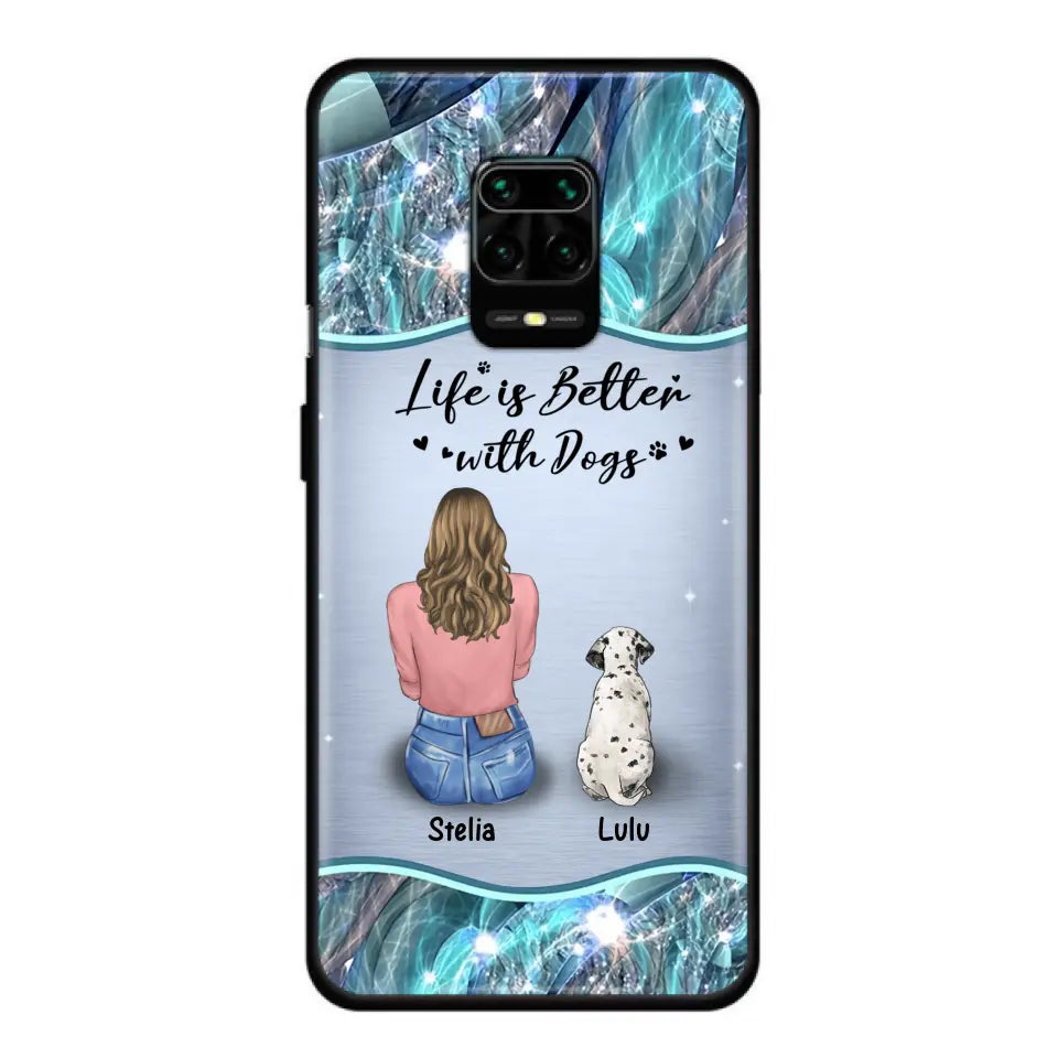 Personalized Dog Mom Phone Case - Up to 4 Dogs -Gift Idea For Dog Owners - Life Is Better With Dogs - Case For Oppo/Xiaomi/Huawei