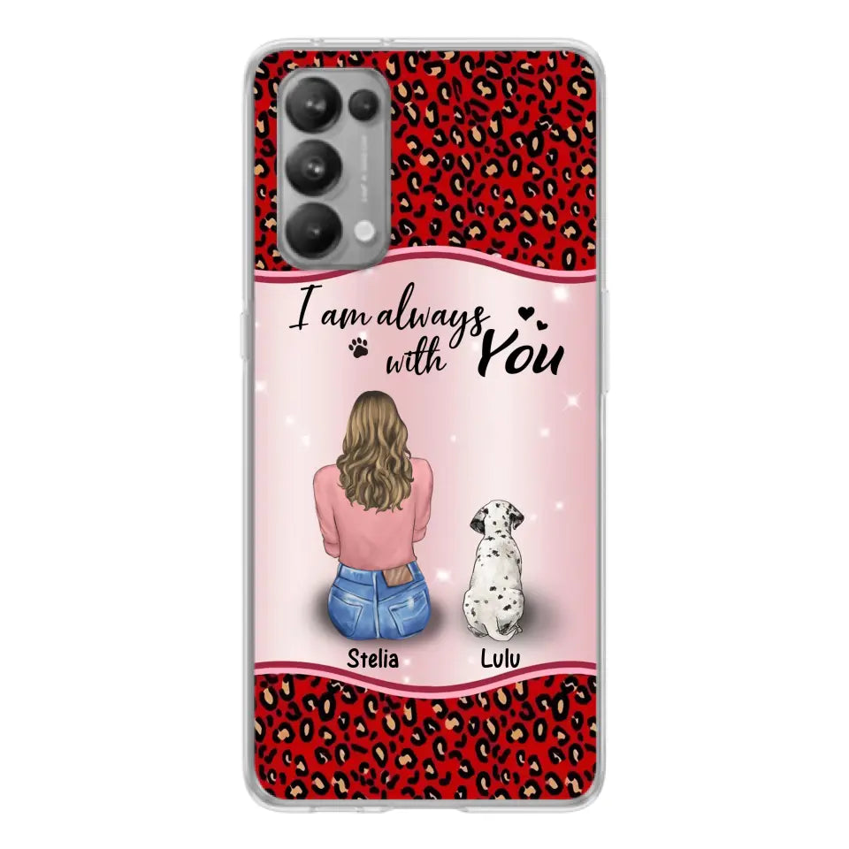 Personalized Dog Mom Phone Case - Up to 4 Dogs -Gift Idea For Dog Owners - I Am Always With You - Case For Oppo/Xiaomi/Huawei