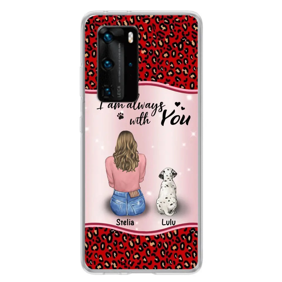Personalized Dog Mom Phone Case - Up to 4 Dogs -Gift Idea For Dog Owners - I Am Always With You - Case For Oppo/Xiaomi/Huawei