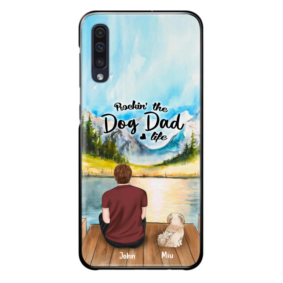 Personalized Pet Mom/Dad Phone Case - Chubby or Slim with up to 7 Pets - Case For Samsung Galaxy A