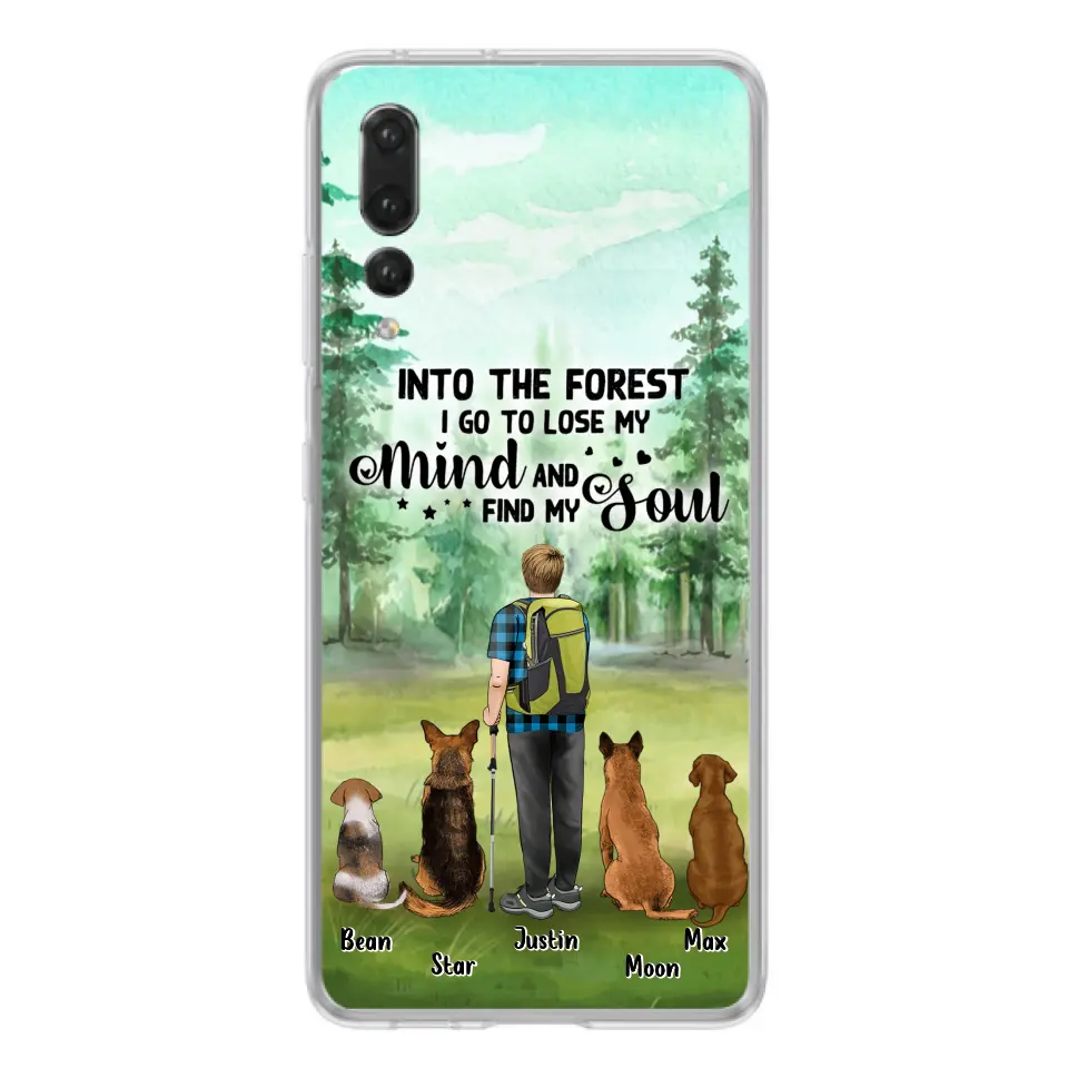 Personalized Solo Trekking Woods  With Pets Phone Case - Up to 4 Pets - Case For Xiaomi, Huawei and Oppo - 6CIAJ9