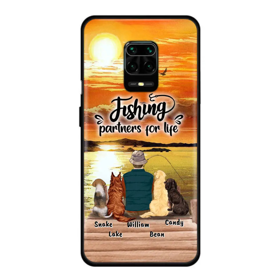 Personalized Fishing Man Phone Case - Up to 4 Dogs - Phone Case For Xiaomi, Huawei and Oppo - 4TC88X