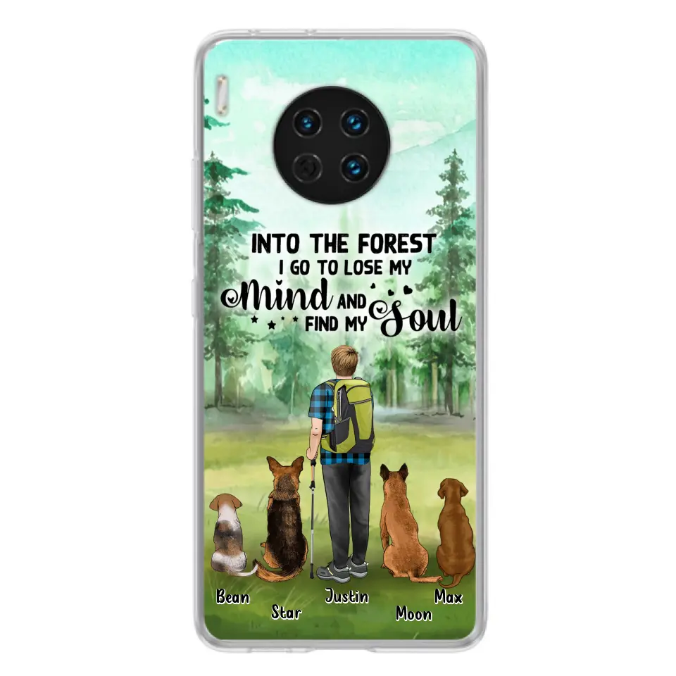 Personalized Solo Trekking Woods  With Pets Phone Case - Up to 4 Pets - Case For Xiaomi, Huawei and Oppo - 6CIAJ9