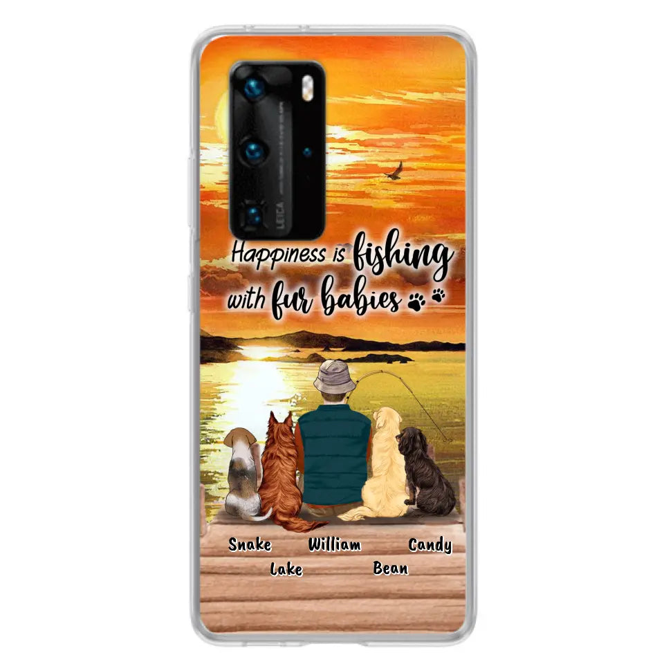 Personalized Fishing Man/Woman Phone Case - Up to 4 Pets - Phone Case For Xiaomi, Huawei and Oppo - 4TC88X
