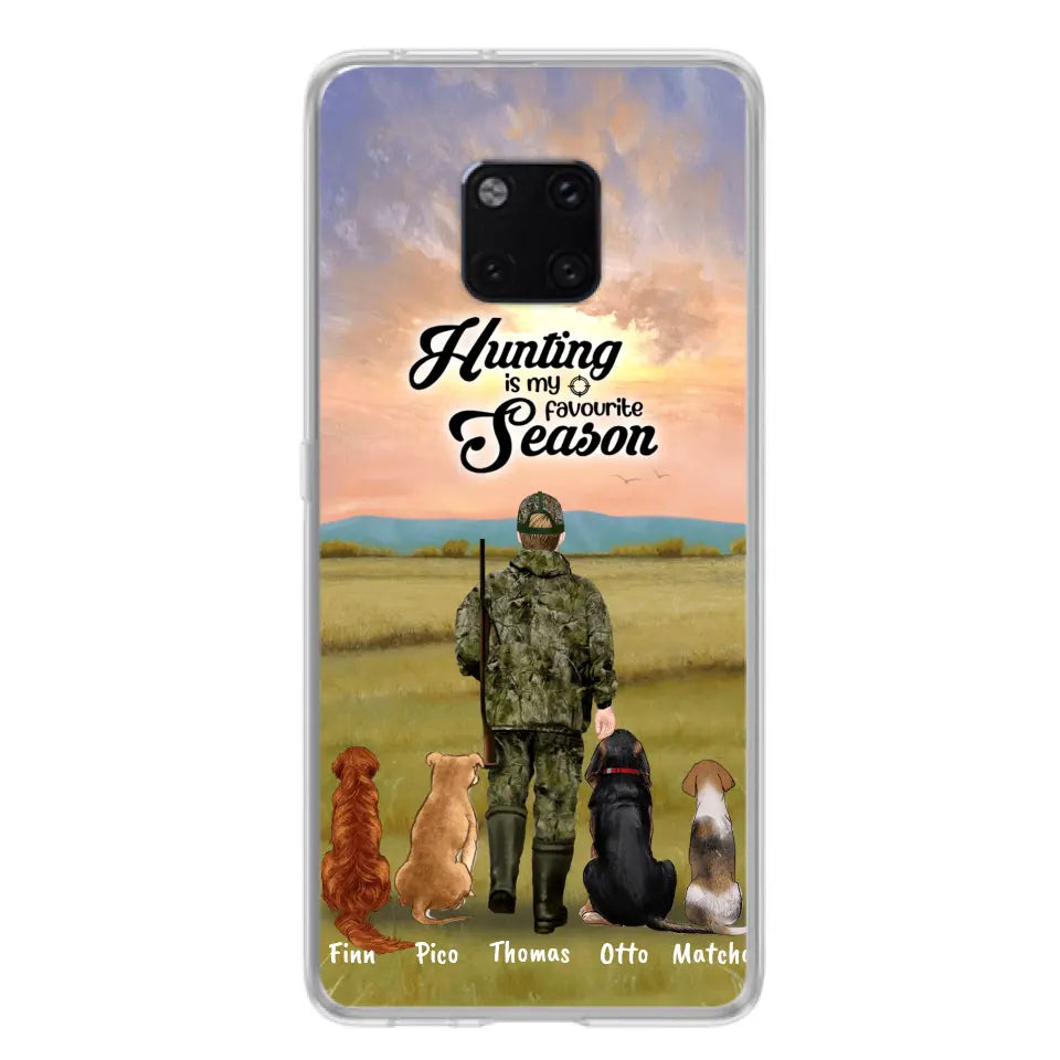 Personalized Hunting Phone Case - Man/Woman With Up to 4 Dogs - Phone Case For Xiaomi, Huawei and Oppo - 4168OK