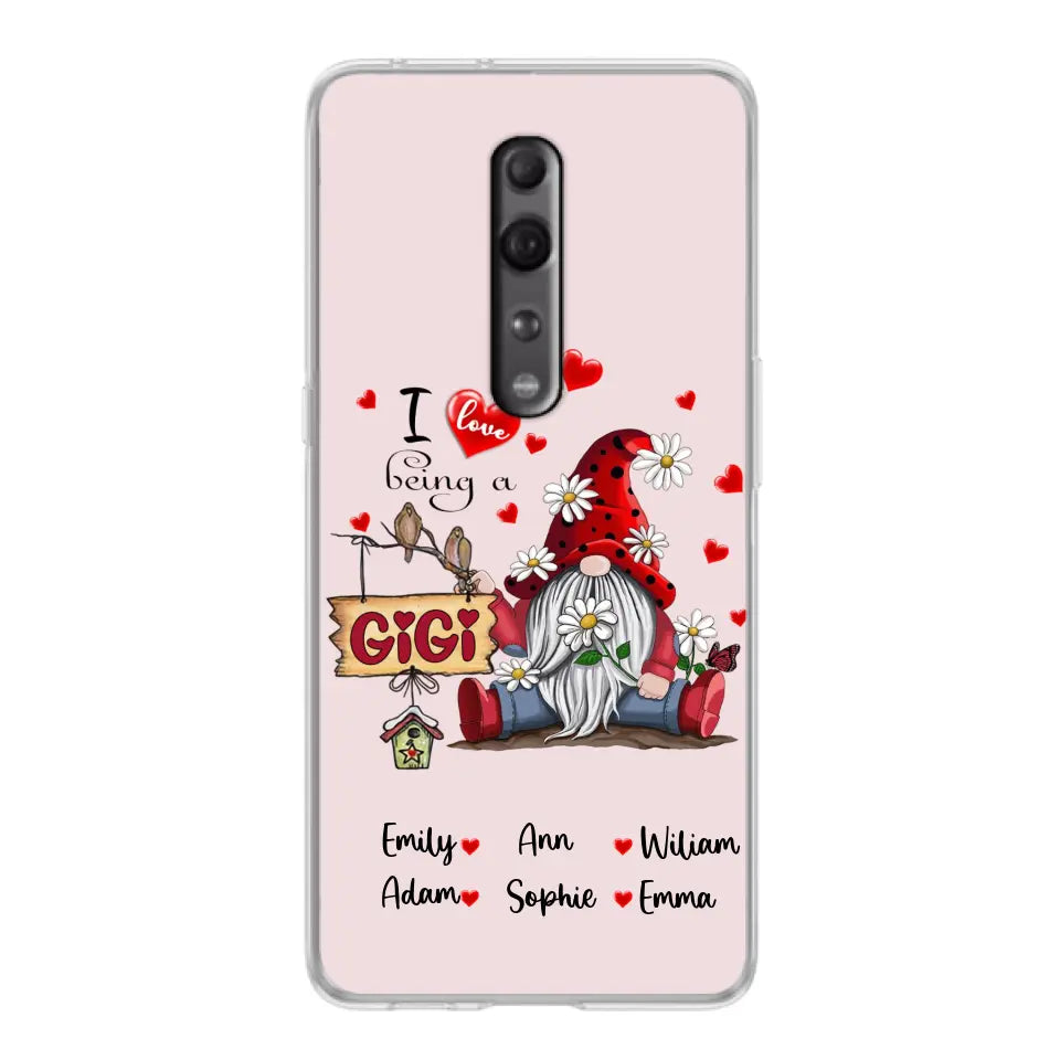 Personalized Grandma Phone Case - I Love Being Grandma - R5OIKQ - Red - Case For iPhone And Samsung