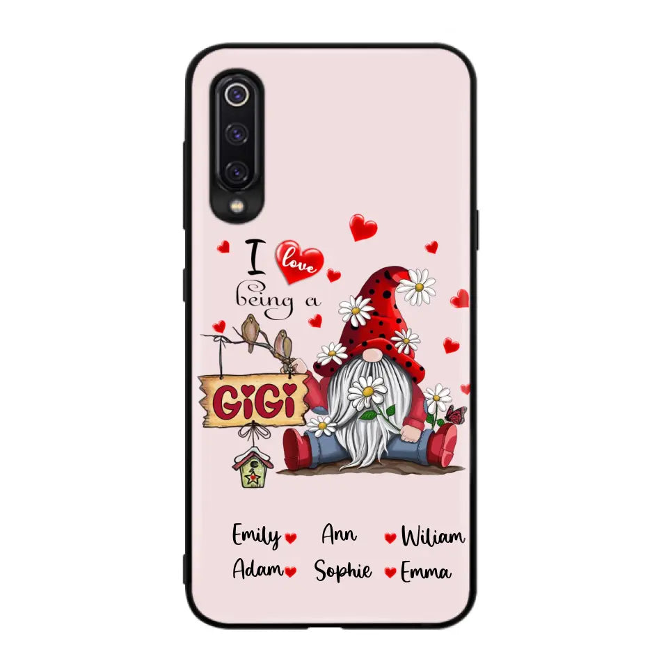 Personalized Grandma Phone Case - I Love Being Grandma - R5OIKQ - Red - Case For iPhone And Samsung