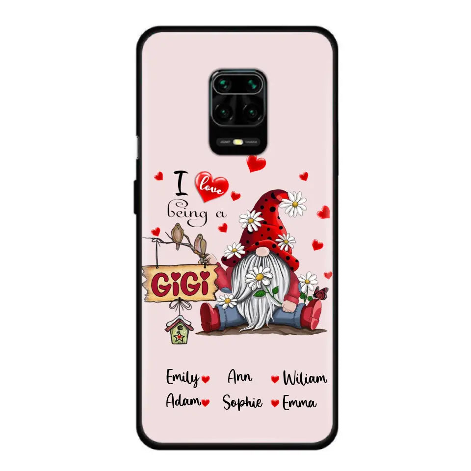 Personalized Grandma Phone Case - I Love Being Grandma - R5OIKQ - Red - Case For iPhone And Samsung