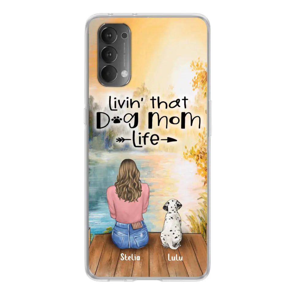 Personalized Dog Mom Phone Case - Case for Huawei, Oppo and Xiaomi - Gift for Dog Lovers With Up To 4 Dogs - Livin' that dog mom life