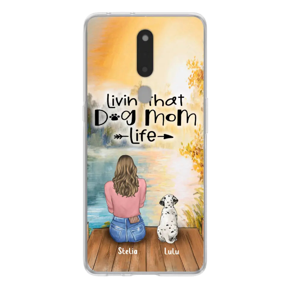 Personalized Dog Mom Phone Case - Case for Huawei, Oppo and Xiaomi - Gift for Dog Lovers With Up To 4 Dogs - Livin' that dog mom life