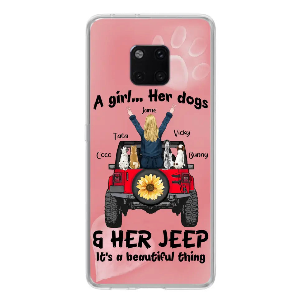 Personalized Dog Mom & Off-road Phone case - Case For Xiaomi, Huawei and Oppo - A Girl Her Dogs - 2OTN07