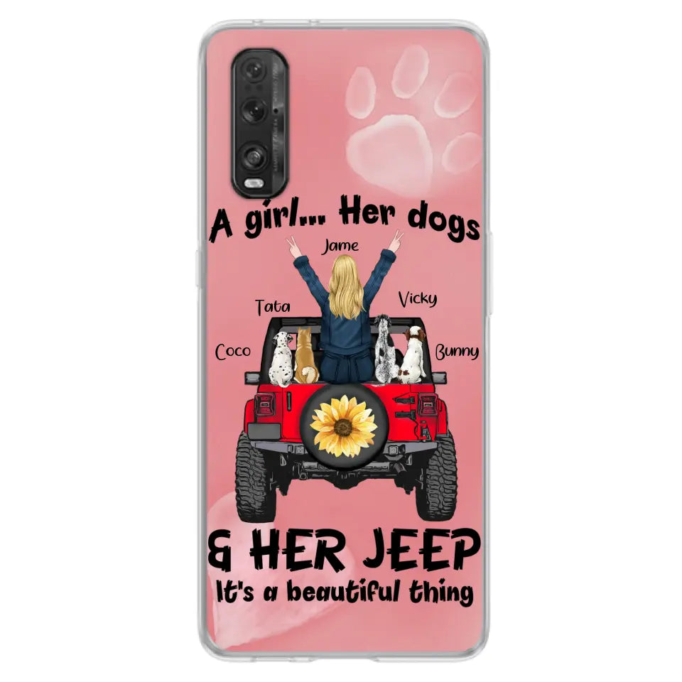 Personalized Dog Mom & Off-road Phone case - Case For Xiaomi, Huawei and Oppo - A Girl Her Dogs - 2OTN07