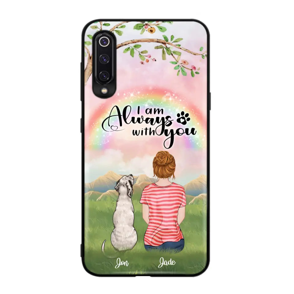 Personalized Dog Mom/Dad Phone Case - Up to 4 Dogs - Best Gift For Dog Lover - I Am Always With You - Case For Oppo Huawei Xiaomi - 5BWJPA