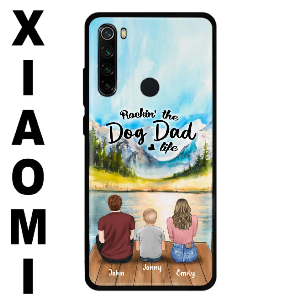 Personalized Parents Pet Phone Case - Parents With 1 Kid And Up to 2 Pets - Case For Xiaomi, Oppo And Huawei