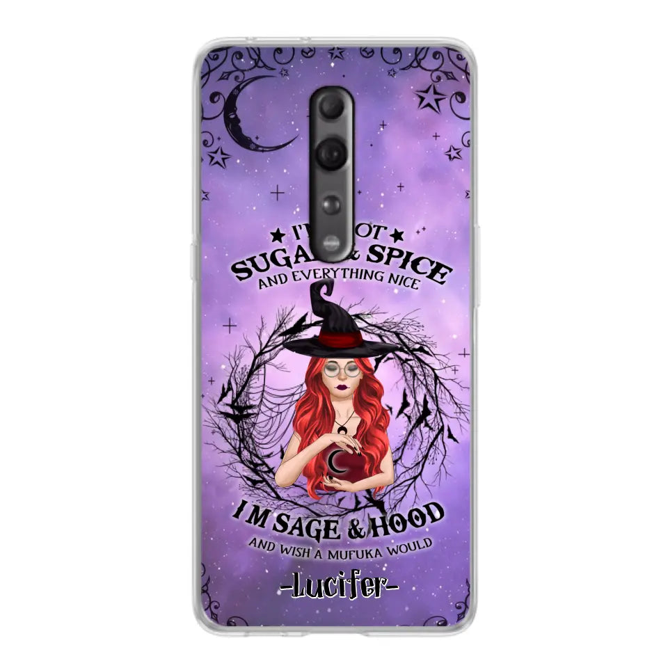 Personalized Witch Phone Case - Best Halloween Gift Idea - I'm Not Sugar And Spice - Case For Xiaomi, Oppo And Huawei - DFESX1