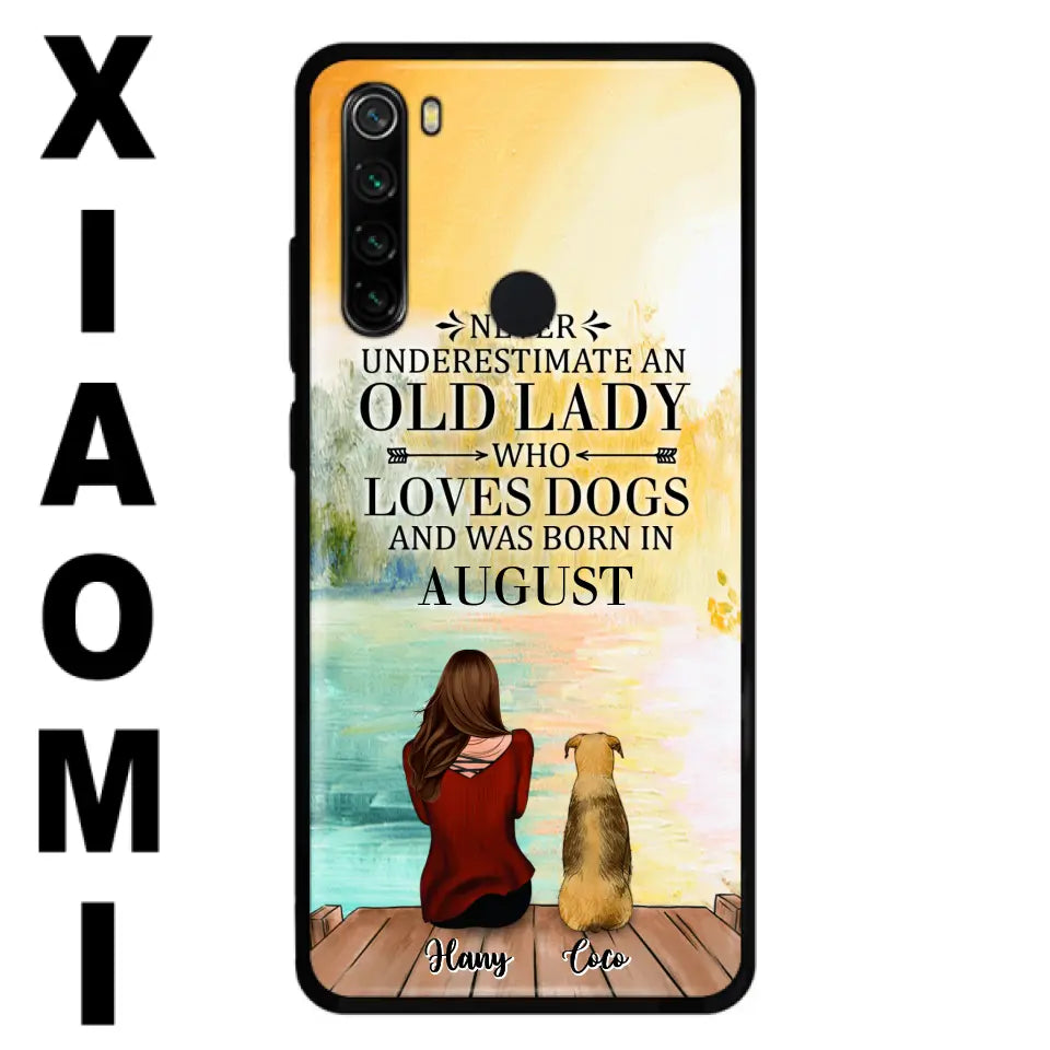 Personalized Old Lady And Dog Phone Case - Woman With Up to 5 Dogs - Best Gift For Dog Lover - Case For Xiaomi, Oppo And Huawei