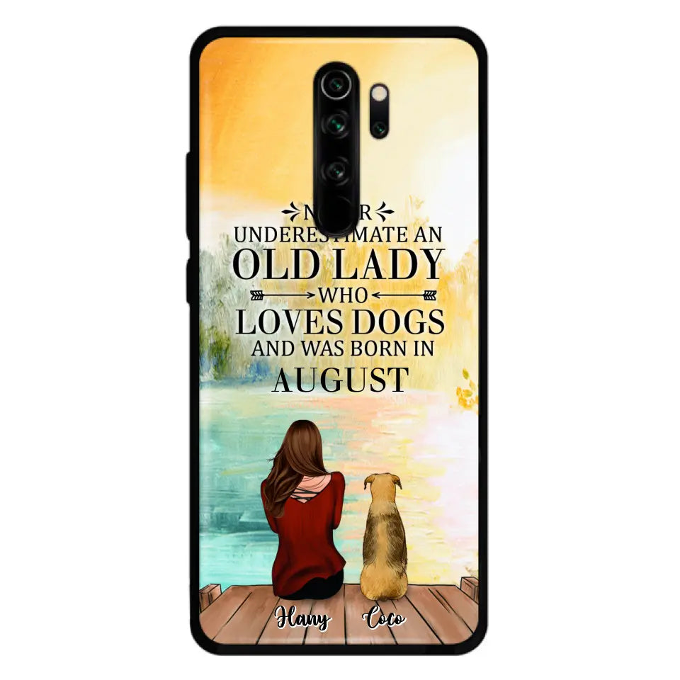 Personalized Old Lady And Dog Phone Case - Woman With Up to 5 Dogs - Best Gift For Dog Lover - Case For Xiaomi, Oppo And Huawei