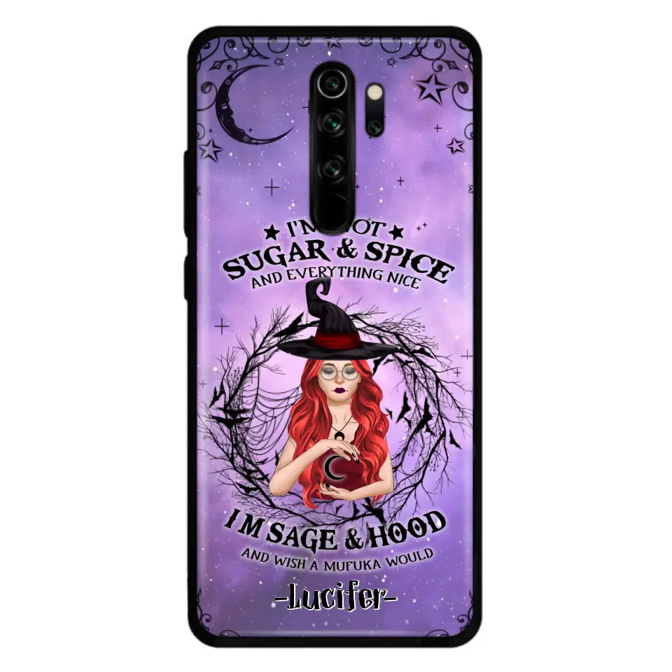 Personalized Witch Phone Case - Best Halloween Gift Idea - I'm Not Sugar And Spice - Case For Xiaomi, Oppo And Huawei - DFESX1