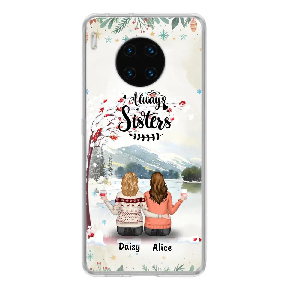 Personalized Autumn/Winter/Christmas Sister Phone Case - Up to 3 Girls - Best Gift For Friends - Phone Case For Xiaomi, Oppo And Huawei