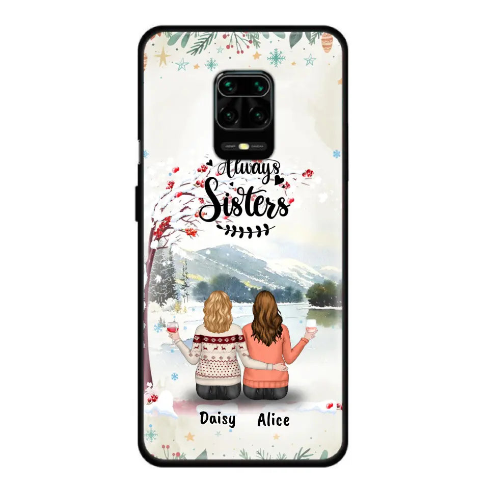Personalized Autumn/Winter/Christmas Sister Phone Case - Up to 3 Girls - Best Gift For Friends - Phone Case For Xiaomi, Oppo And Huawei