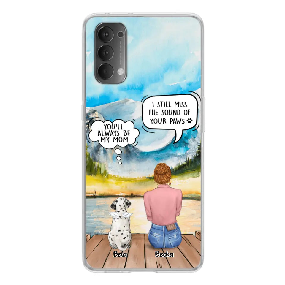 Personalized Memorial Pet Mom Phone Case - Woman With Up to 5 Pets - Best Gift For Pet Lover - It's So Hard To Say Goodbye - Case For Xiaomi/Huawei/Oppo