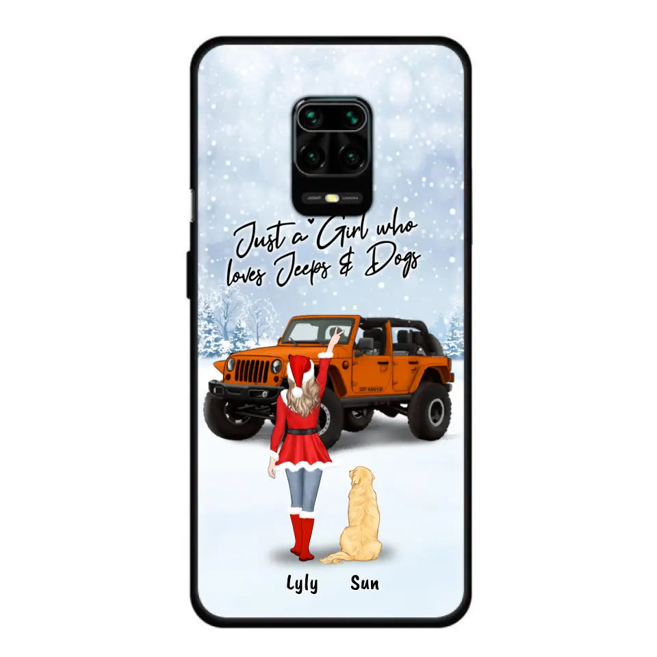 Personalized Christmas Off-road Girl Phone Case - Girl With Up to 4 Pets - Christmas Gift For Dog/Cat Lover - Just A Girl Who - Case For Xiaomi, Oppo And Huawei