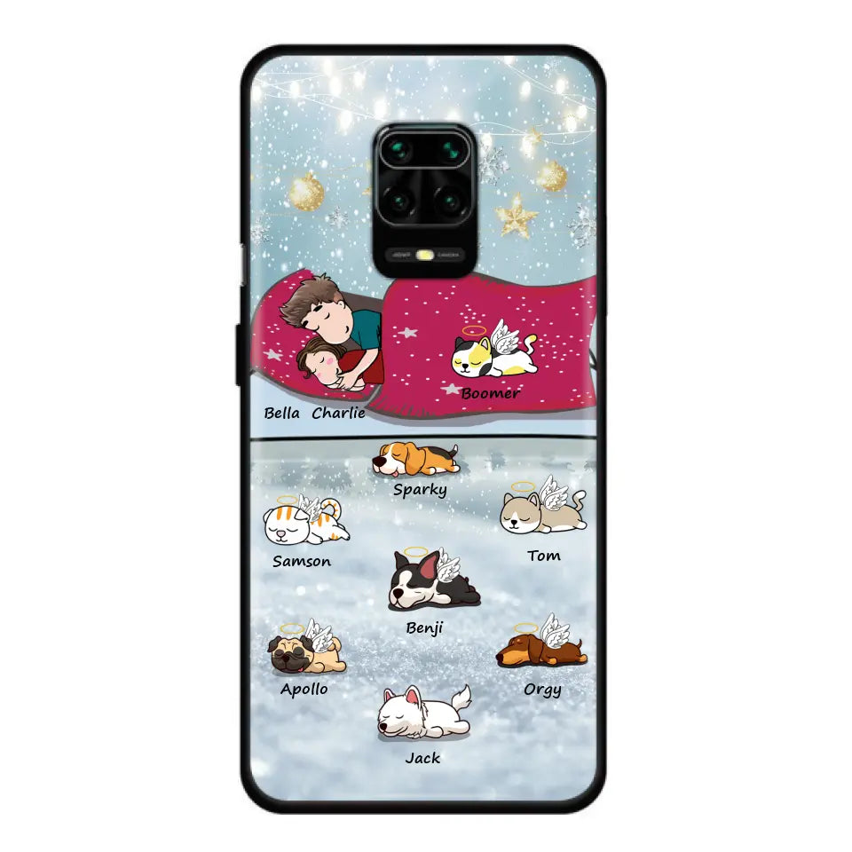 Personalized Couple With Pet Phone Case - Up to 8 Pets - Best Gift For Dog/Cat Lover - Case For Xiaomi, Oppo And Huawei