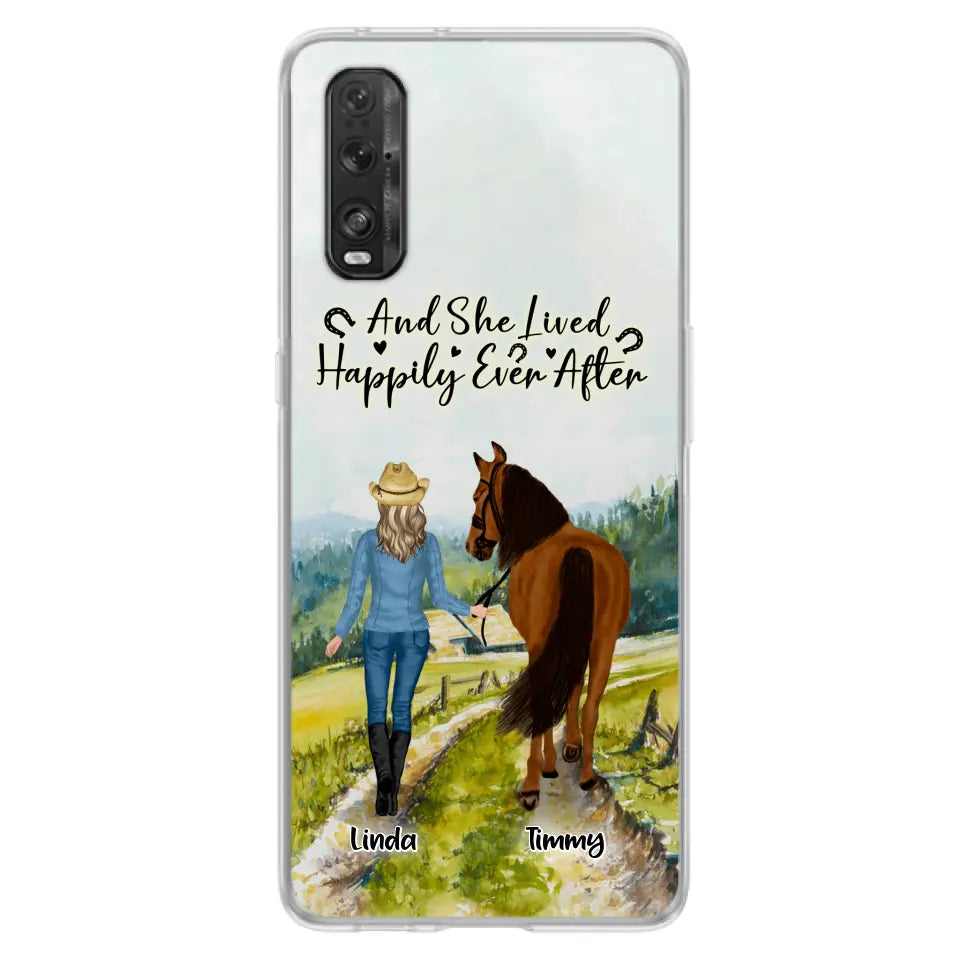 Personalized Horse Girl Phone Case - Up to 4 Horses - Best Gift For Horse Lover - Just A Girl Who Loves Horses - Case For Xiaomi, Huawei & Oppo